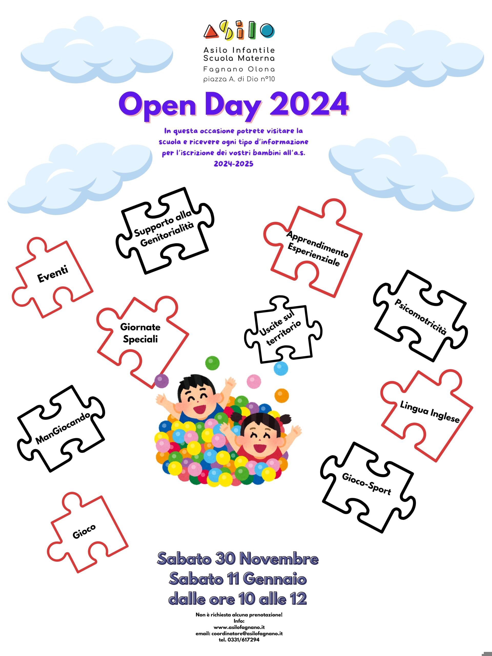 Open Day: scopri Asilo Fagnano!